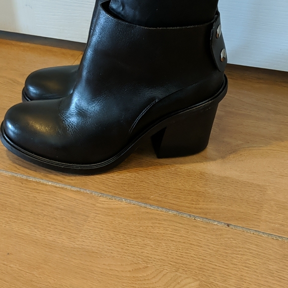 Over knee chunky heel boots - Picture 4 of 12